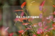 失信人怎么样才能解除